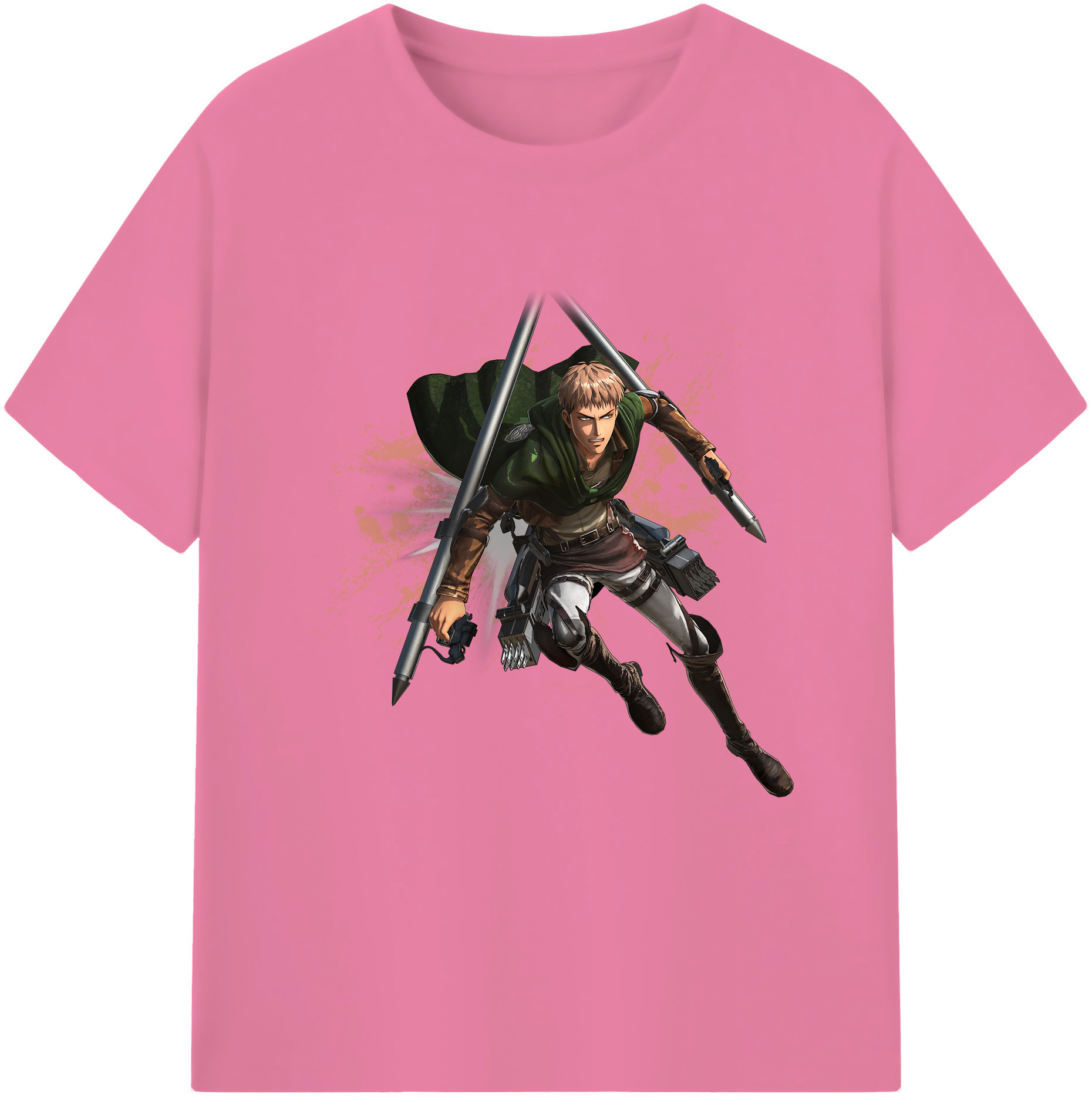 （画像用） 進撃の巨人 ジャン・キルシュタイン Attack on Titan Jean Kirstein 綿100％半袖Tシャツ（フロントプリント）
